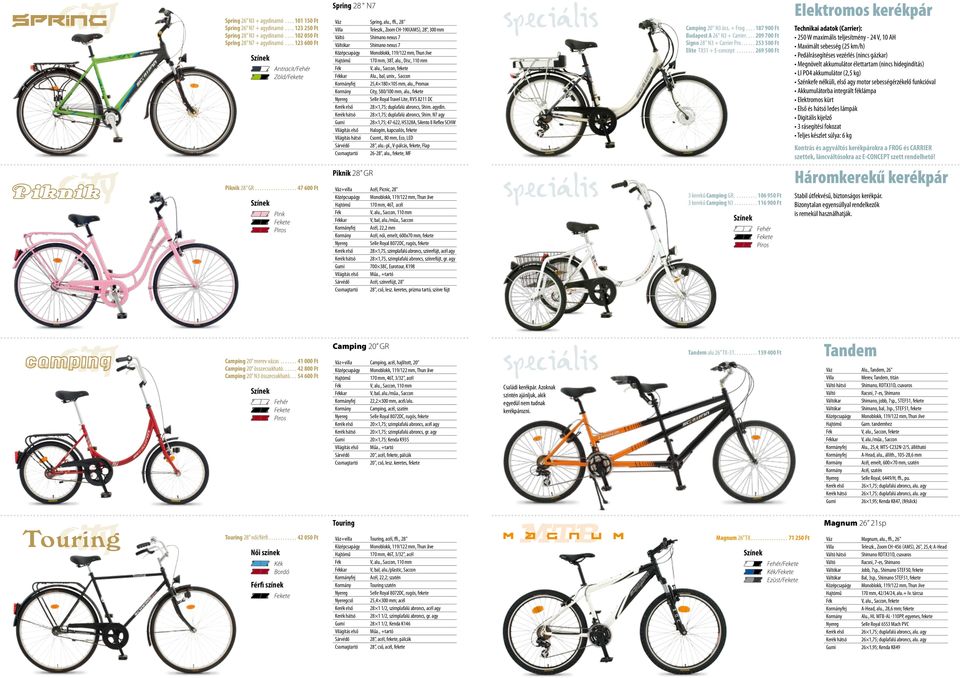 , Saccon fej 25,4 180 105 mm, alu., Promax City, 580/100 mm, alu., fekete Selle Royal Travel Lite, rvs 8211 dc Kerék első 28 1,75; duplafalú abroncs, Shim. agydin.