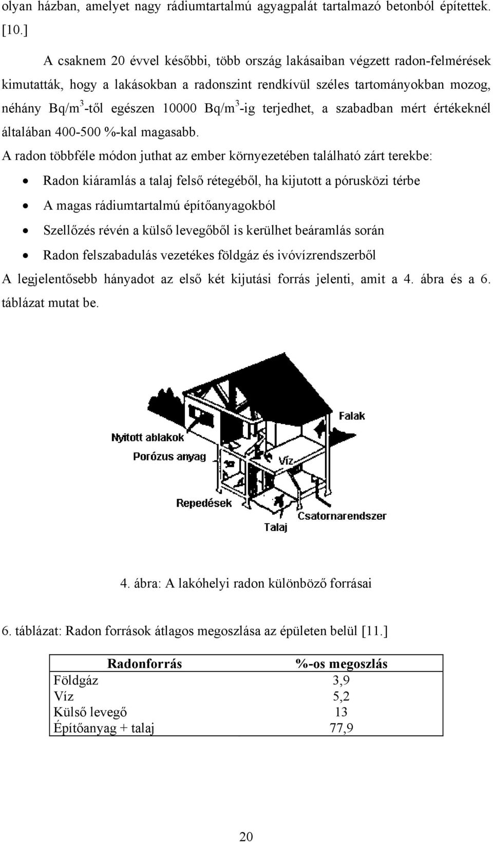 -ig terjedhet, a szabadban mért értékeknél általában 400-500 %-kal magasabb.