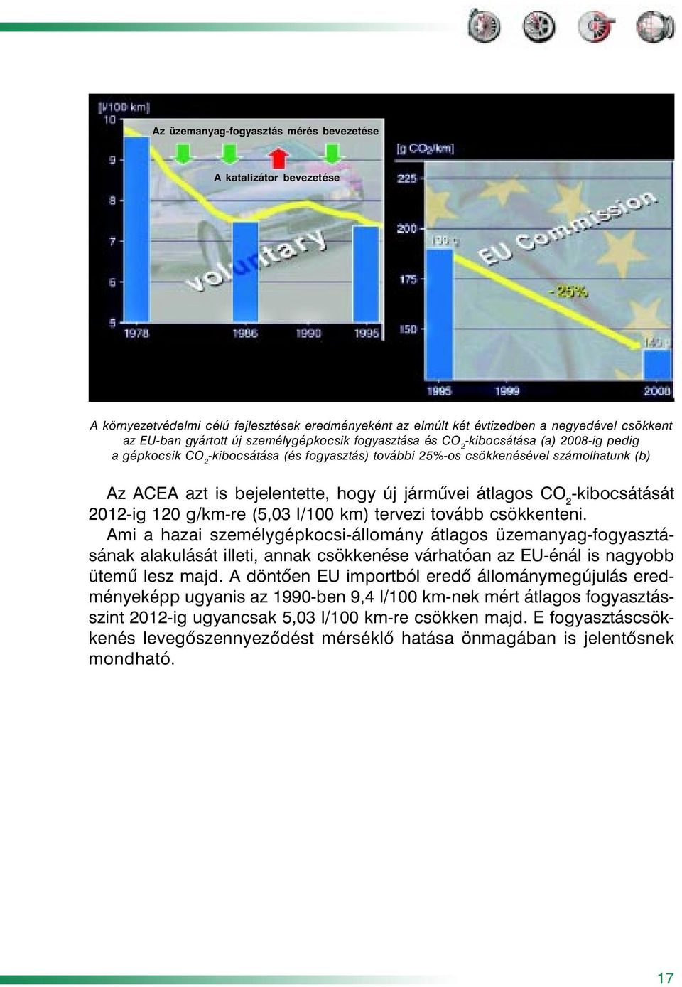 jármûvei átlagos CO 2 -kibocsátását 2012-ig 120 g/km-re (5,03 l/100 km) tervezi tovább csökkenteni.