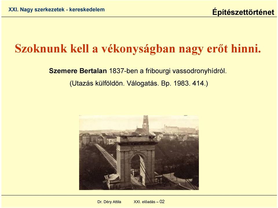 Szemere Bertalan 1837-ben a fribourgi