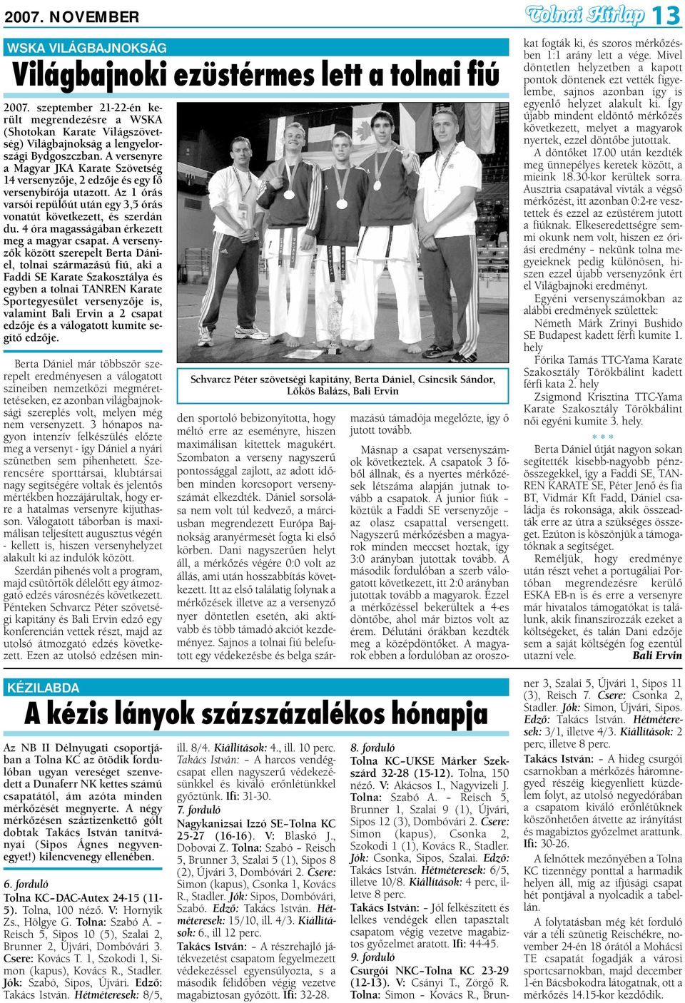 A versenyre a Magyar JKA Karate Szövetség 14 versenyzője, 2 edzője és egy fő versenybírója utazott. Az 1 órás varsói repülőút után egy 3,5 órás vonatút következett, és szerdán du.