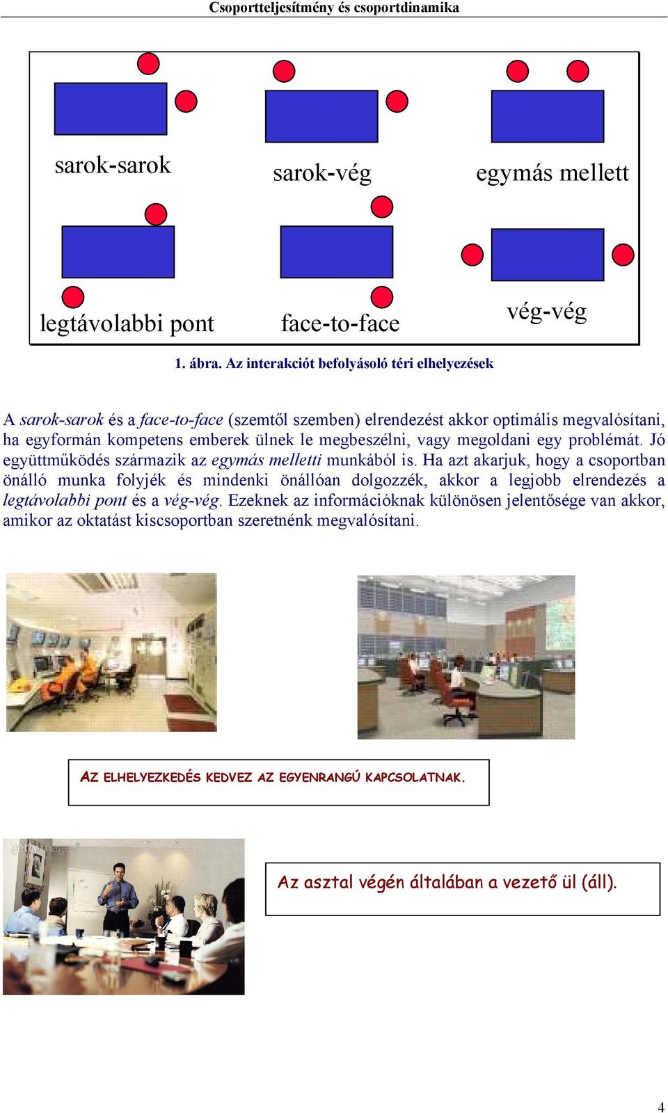 megbeszélni, vagy megoldani egy problémát. Jó együttműködés származik az egymás melletti munkából is.