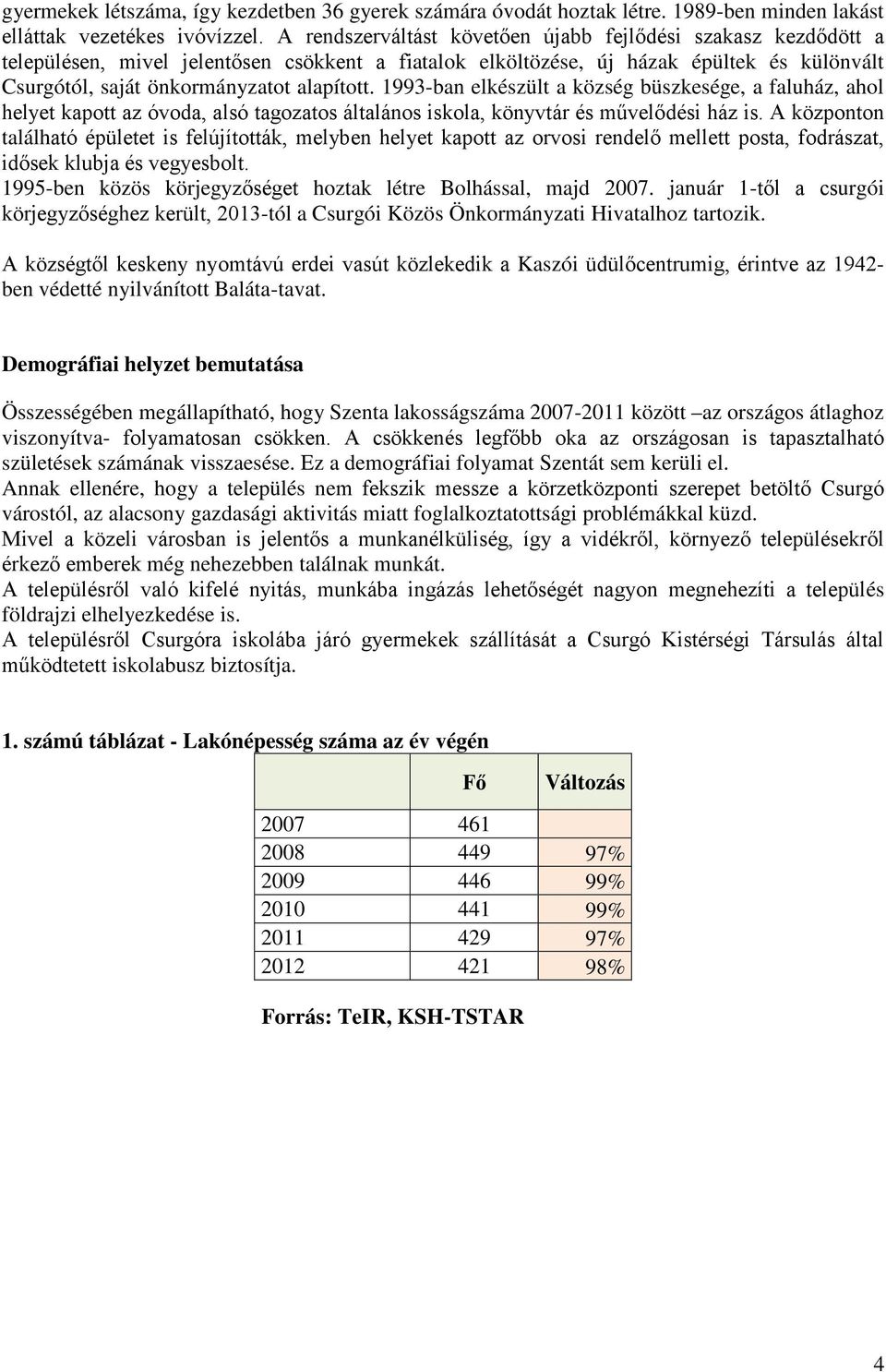 1993-ban elkészült a község büszkesége, a faluház, ahol helyet kapott az óvoda, alsó tagozatos általános iskola, könyvtár és művelődési ház is.