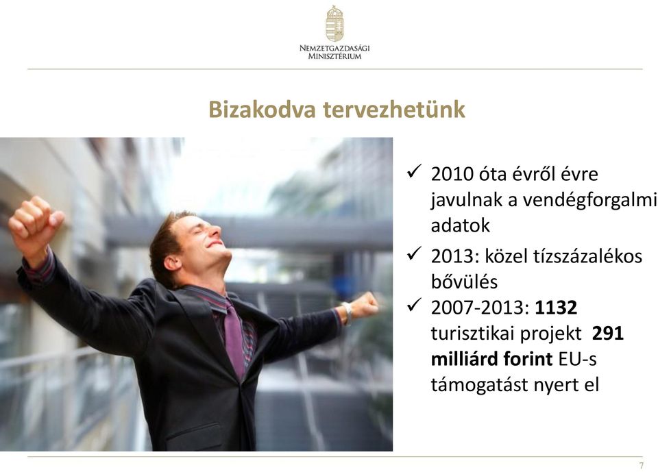 tízszázalékos bővülés 2007-2013: 1132