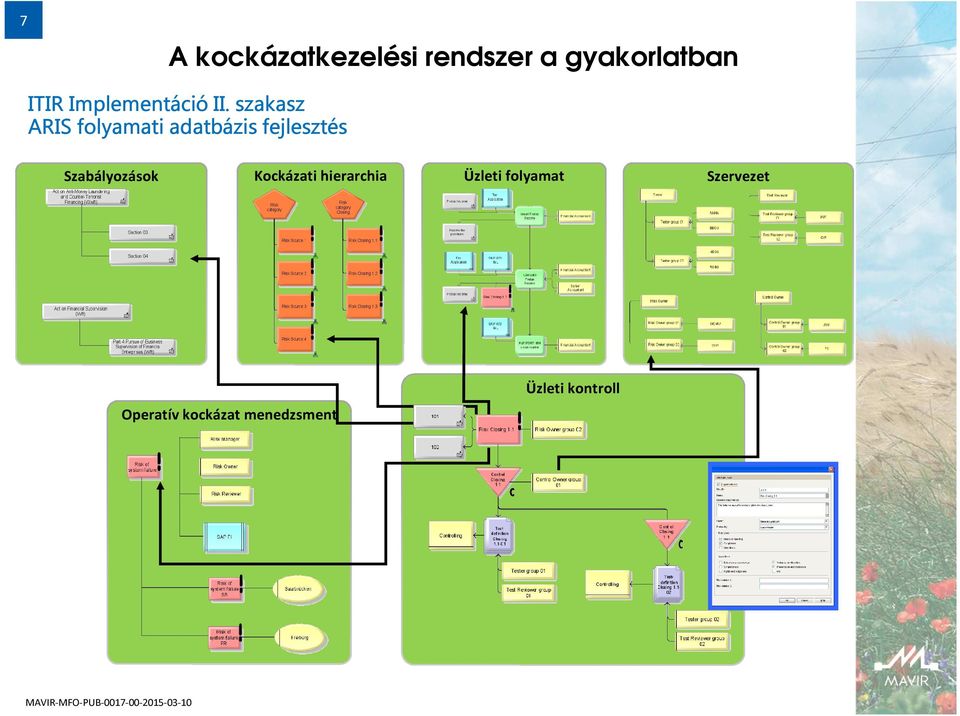 Szbályozások Kockázti hierrchi Üzleti