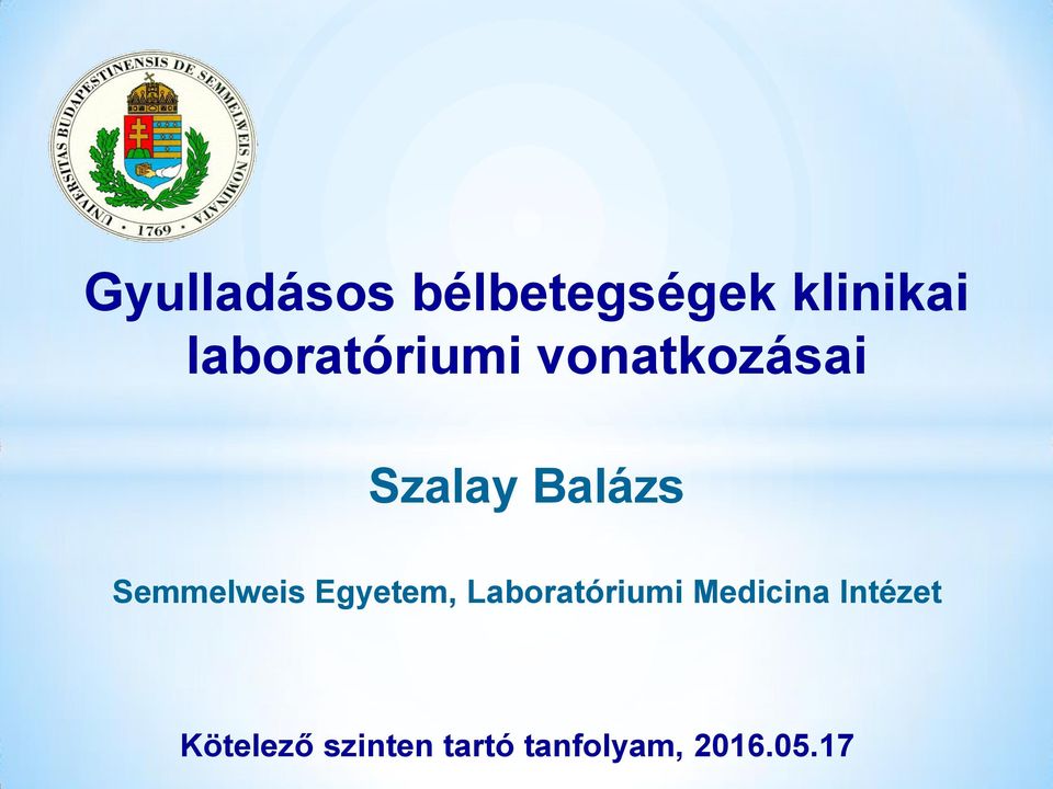 Semmelweis Egyetem, Laboratóriumi Medicina