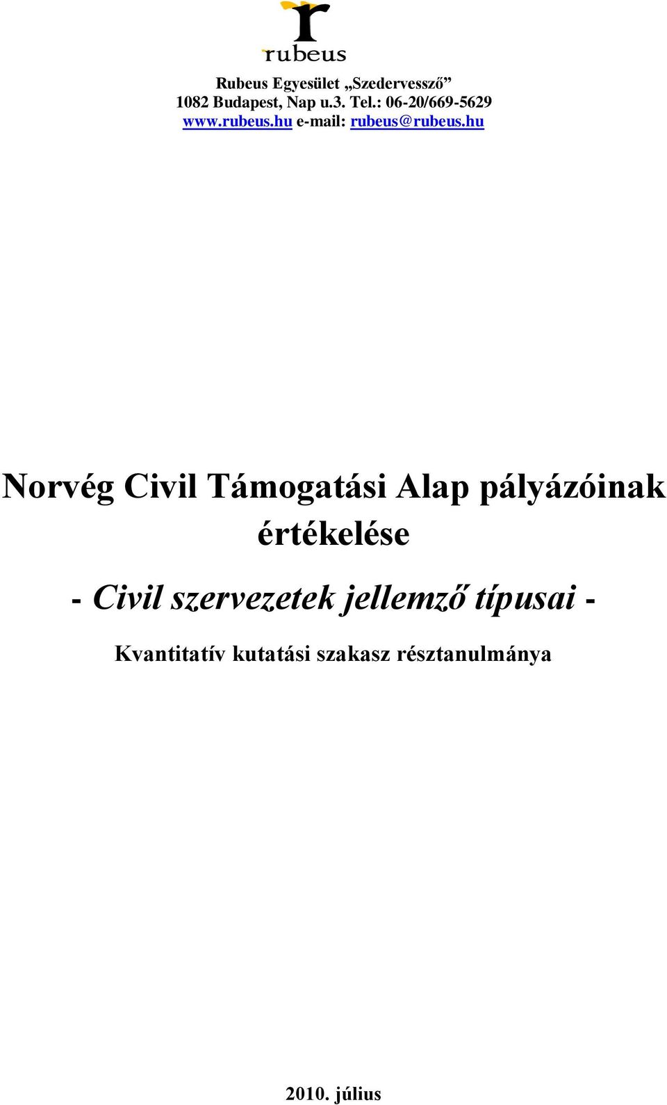 hu Norvég Civil Támogatási Alap pályázóinak értékelése - Civil
