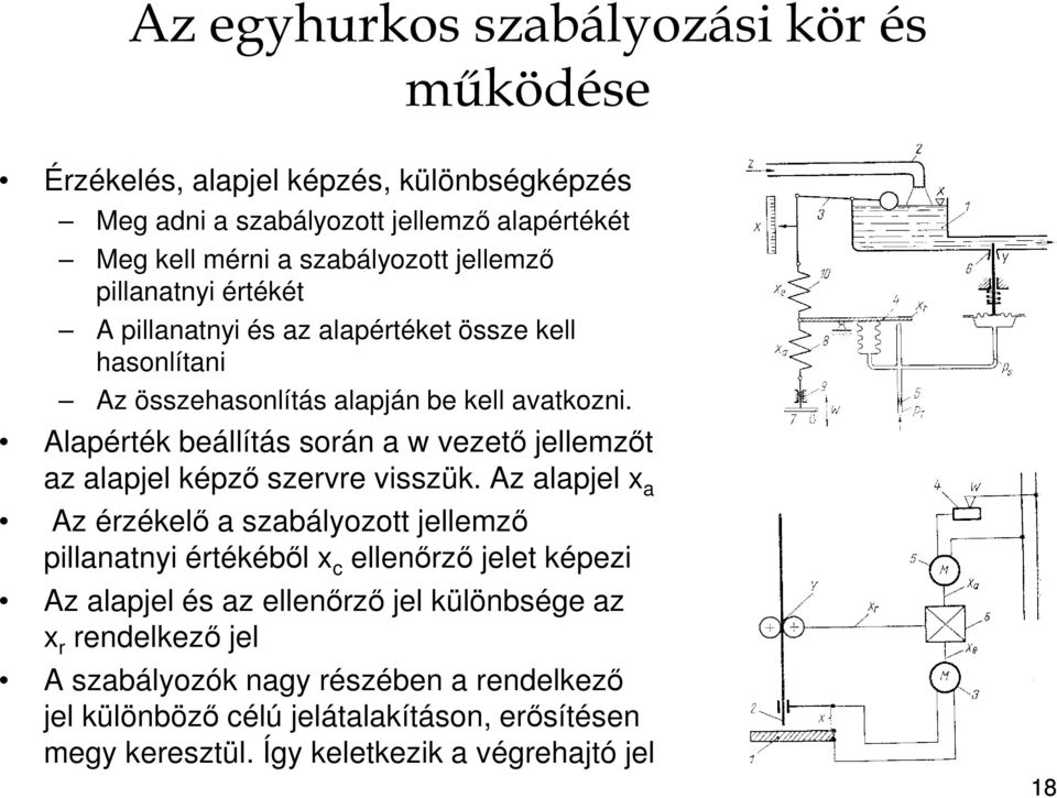 Alapérték beállítás során a w vezető jellemzőt az alapjel képző szervre visszük.