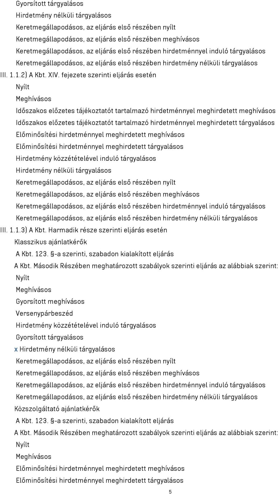 fejezete szerinti eljárás esetén Nyílt Meghívásos Időszakos előzetes tájékoztatót tartalmazó hirdetménnyel meghirdetett meghívásos Időszakos előzetes tájékoztatót tartalmazó hirdetménnyel