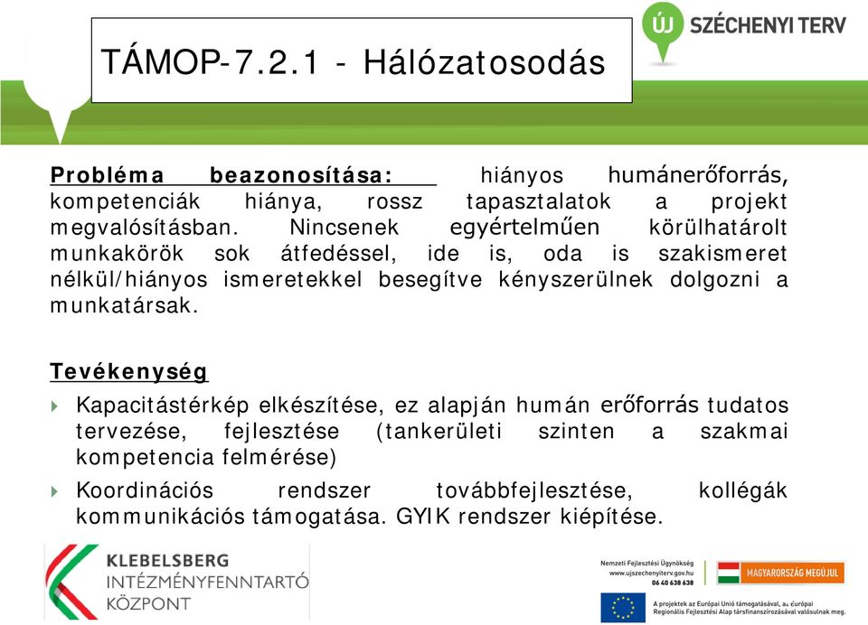 Nincsenek egyértelműen körülhatárolt munkakörök sok átfedéssel, ide is, oda is szakismeret nélkül/hiányos ismeretekkel besegítve