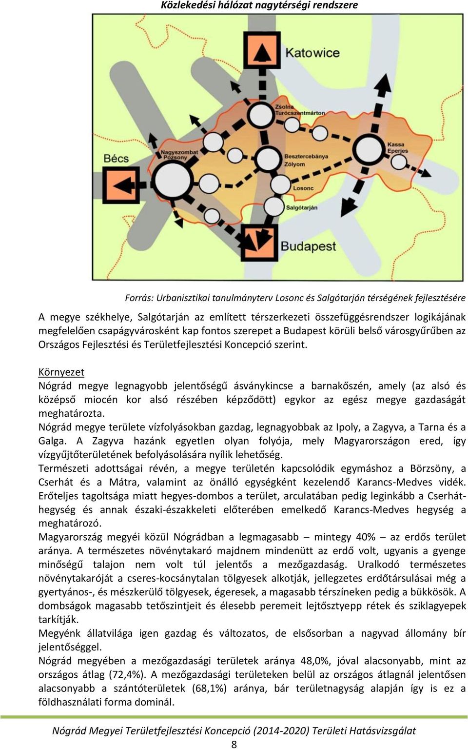 Környezet Nógrád megye legnagyobb jelentőségű ásványkincse a barnakőszén, amely (az alsó és középső miocén kor alsó részében képződött) egykor az egész megye gazdaságát meghatározta.