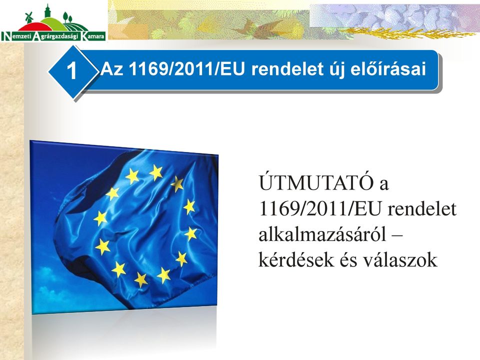 1169/2011/EU rendelet
