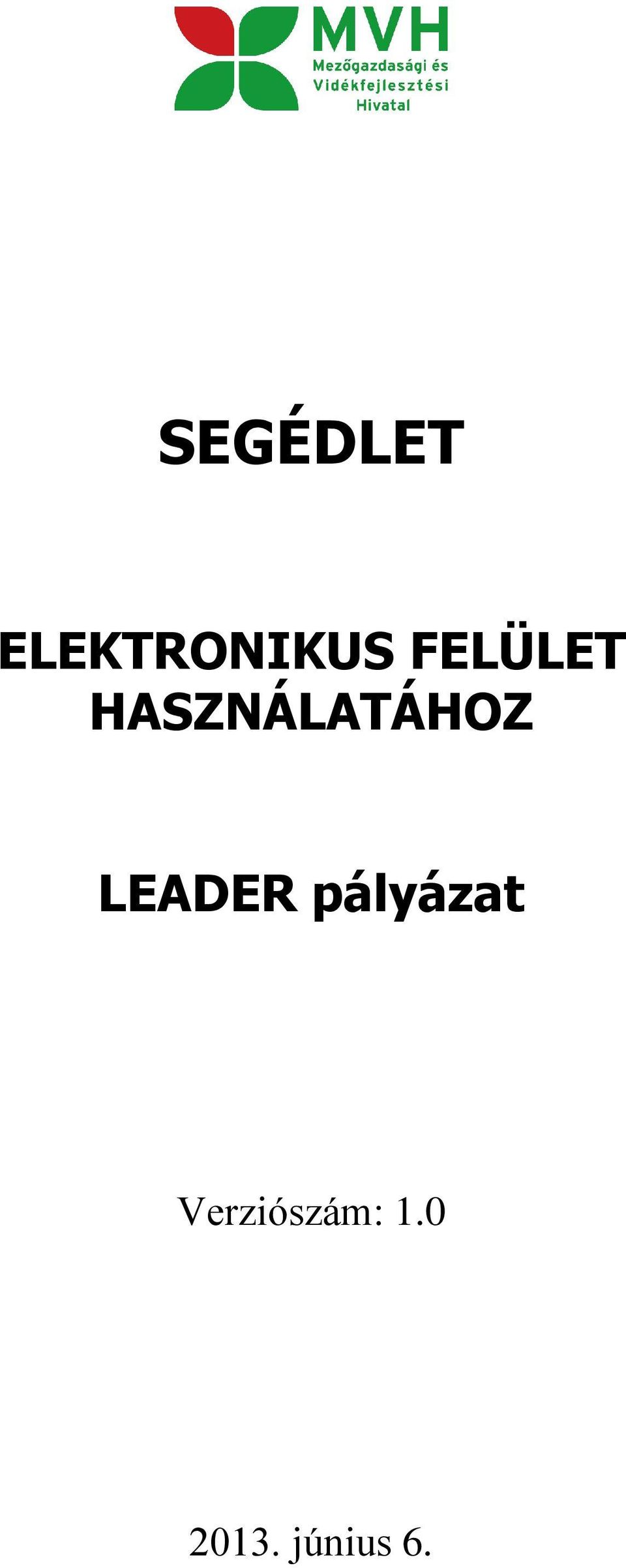 LEADER pályázat