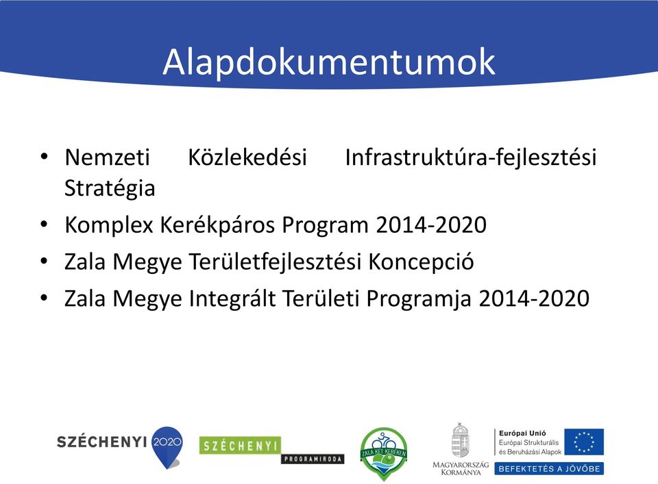 Kerékpáros Program 2014-2020 Zala Megye