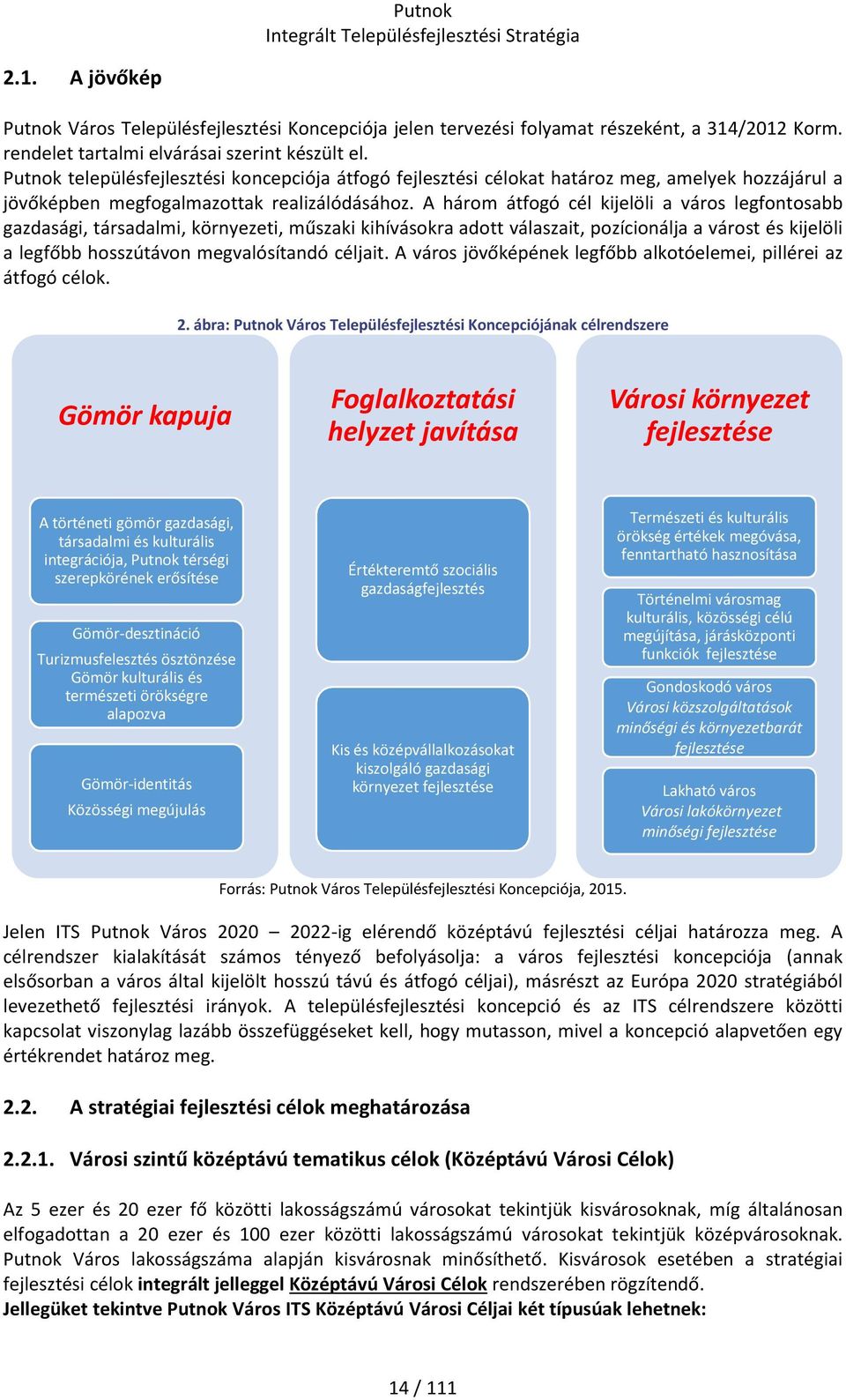 A három átfogó cél kijelöli a város legfontosabb gazdasági, társadalmi, környezeti, műszaki kihívásokra adott válaszait, pozícionálja a várost és kijelöli a legfőbb hosszútávon megvalósítandó céljait.