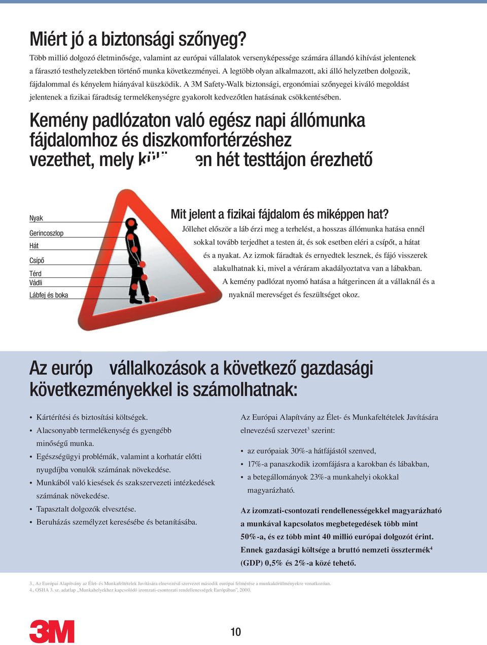 A legtöbb olyan alkalmazott, aki álló helyzetben dolgozik, fájdalommal és kényelem hiányával küszködik.