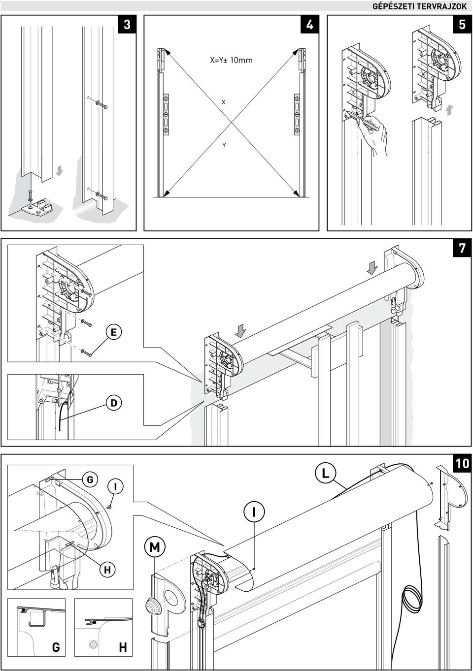 X=Y± 10mm X Y 7