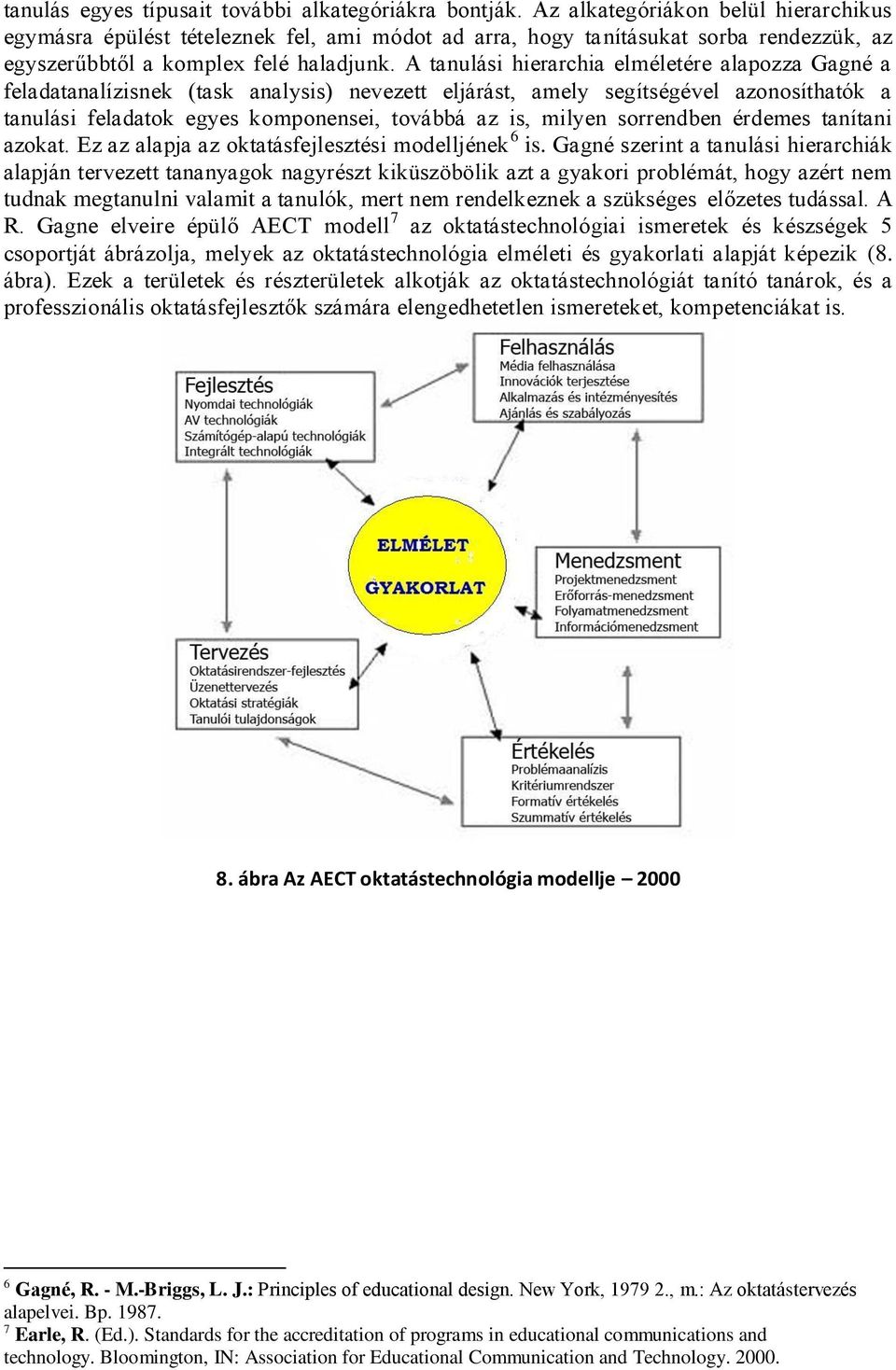 A tanulási hierarchia elméletére alapozza Gagné a feladatanalízisnek (task analysis) nevezett eljárást, amely segítségével azonosíthatók a tanulási feladatok egyes komponensei, továbbá az is, milyen