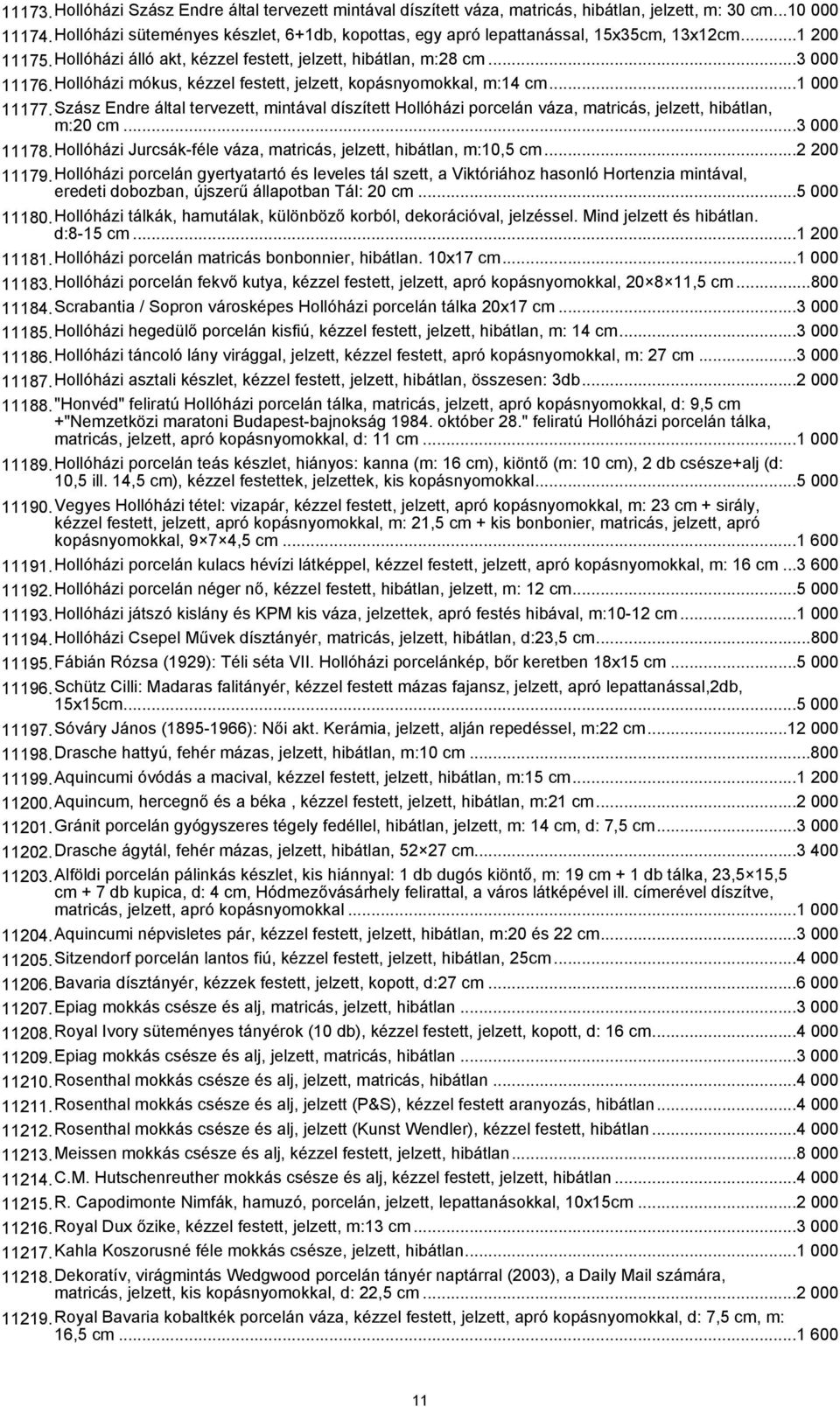 Hollóházi mókus, kézzel festett, jelzett, kopásnyomokkal, m:14 cm...1 000 11177.Szász Endre által tervezett, mintával díszített Hollóházi porcelán váza, matricás, jelzett, hibátlan, m:20 cm.