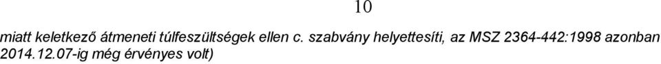 szabvány helyettesíti, az MSZ