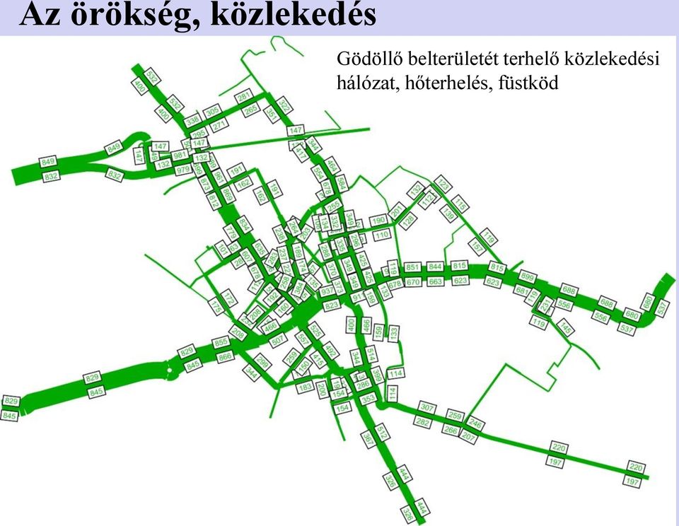 terhelő közlekedési