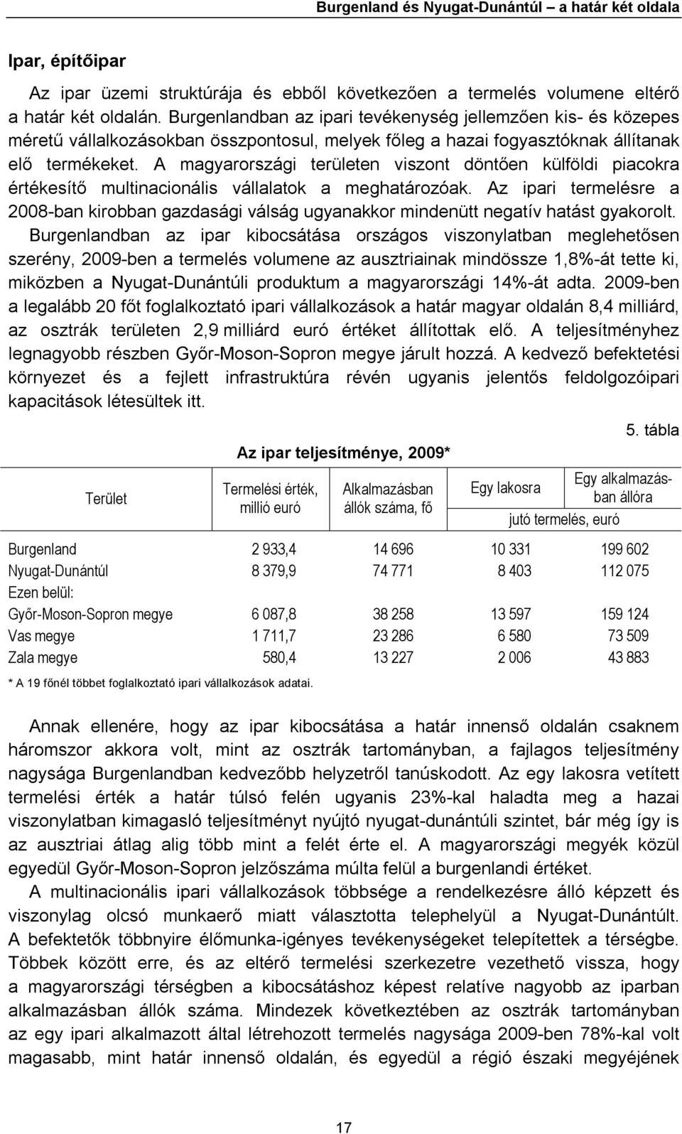 A magyarországi területen viszont döntően külföldi piacokra értékesítő multinacionális vállalatok a meghatározóak.