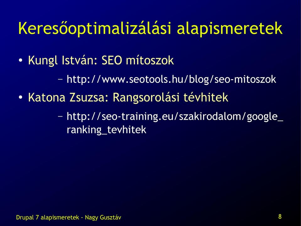 hu/blog/seo-mitoszok Katona Zsuzsa: Rangsorolási tévhitek