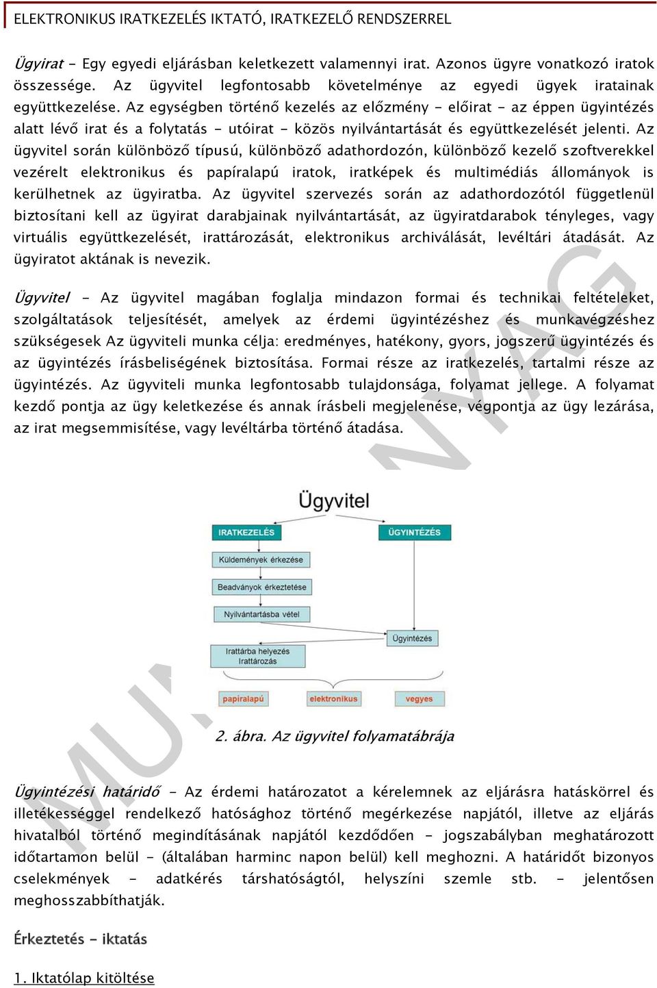 Az ügyvitel során különböző típusú, különböző adathordozón, különböző kezelő szoftverekkel vezérelt elektronikus és papíralapú iratok, iratképek és multimédiás állományok is kerülhetnek az ügyiratba.