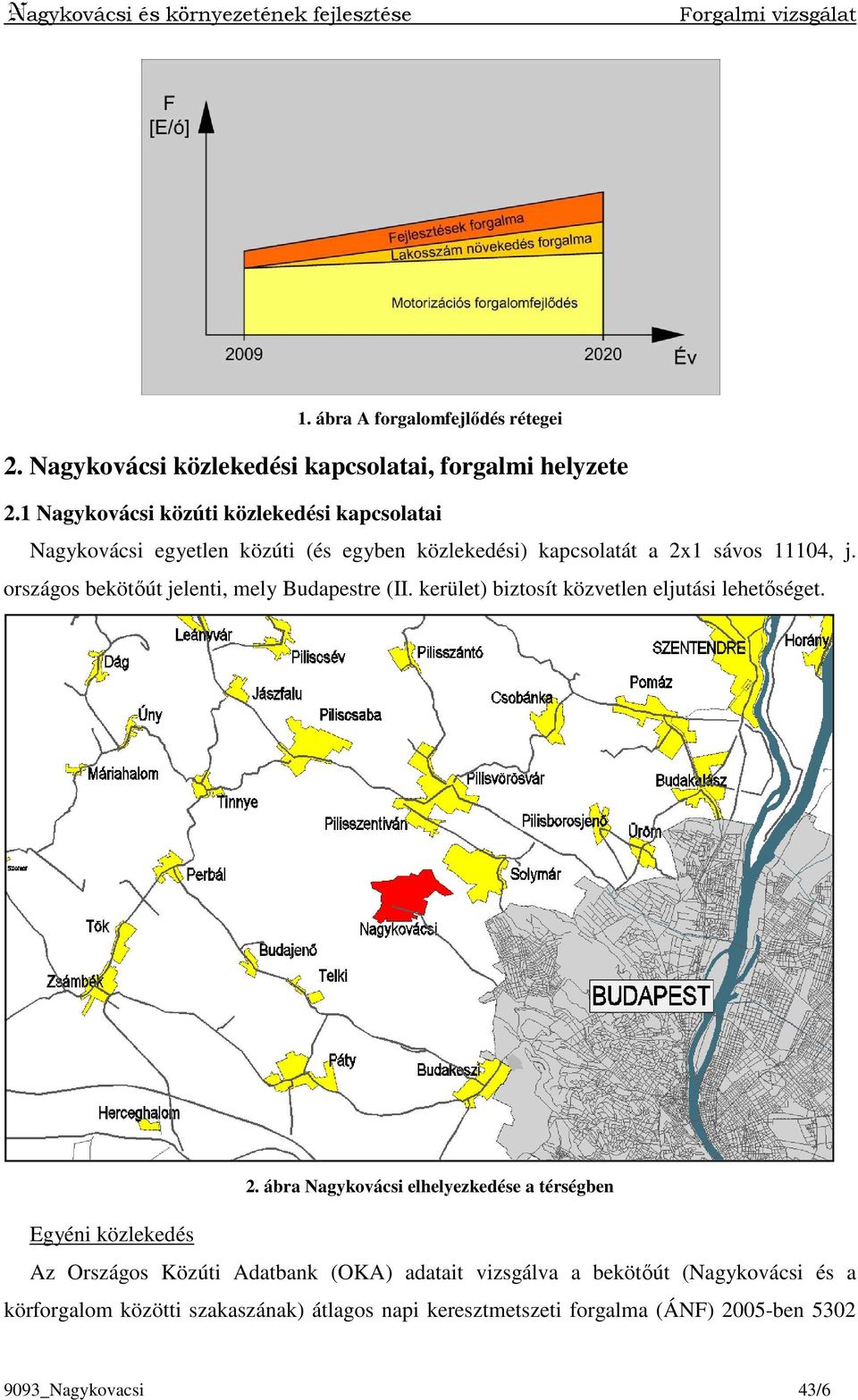 országos bekötıút jelenti, mely Budapestre (II. kerület) biztosít közvetlen eljutási lehetıséget. 2.