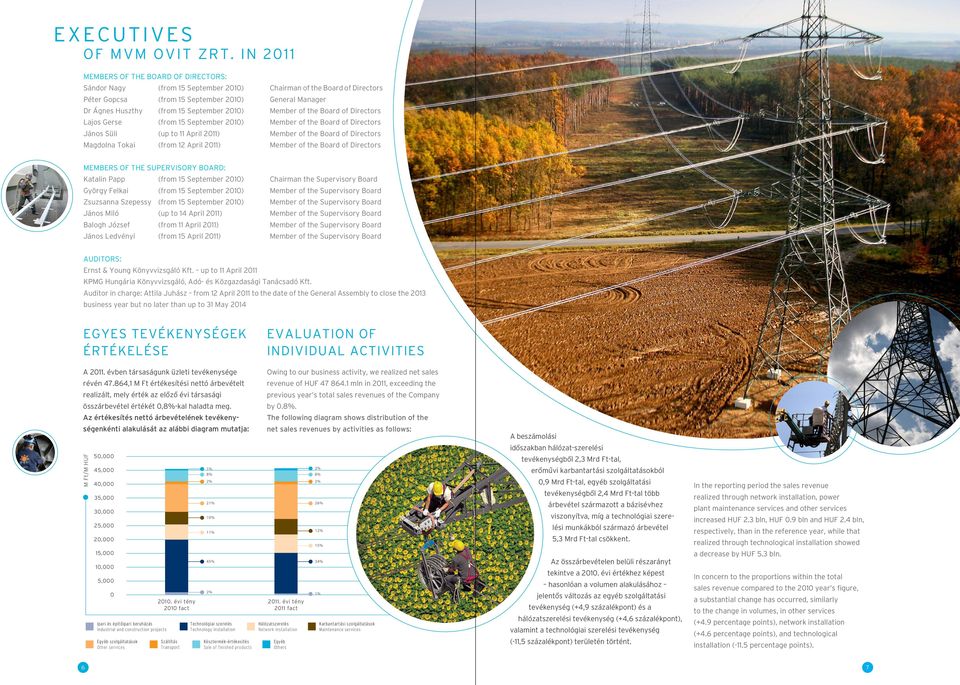 21) Member of the Board of Directors Lajos Gerse (from 15 September 21) Member of the Board of Directors János Süli (up to 11 April 211) member of the Board of Directors Magdolna Tokai (from 12 April