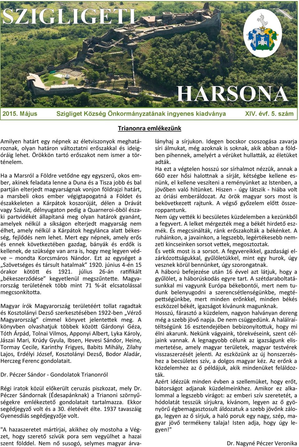 Ha a Marsról a Földre vetődne egy egyszerű, okos ember, akinek feladata lenne a Duna és a Tisza jobb és bal partján elterjedt magyarságnak vonjon földrajzi határt, a marsbeli okos ember