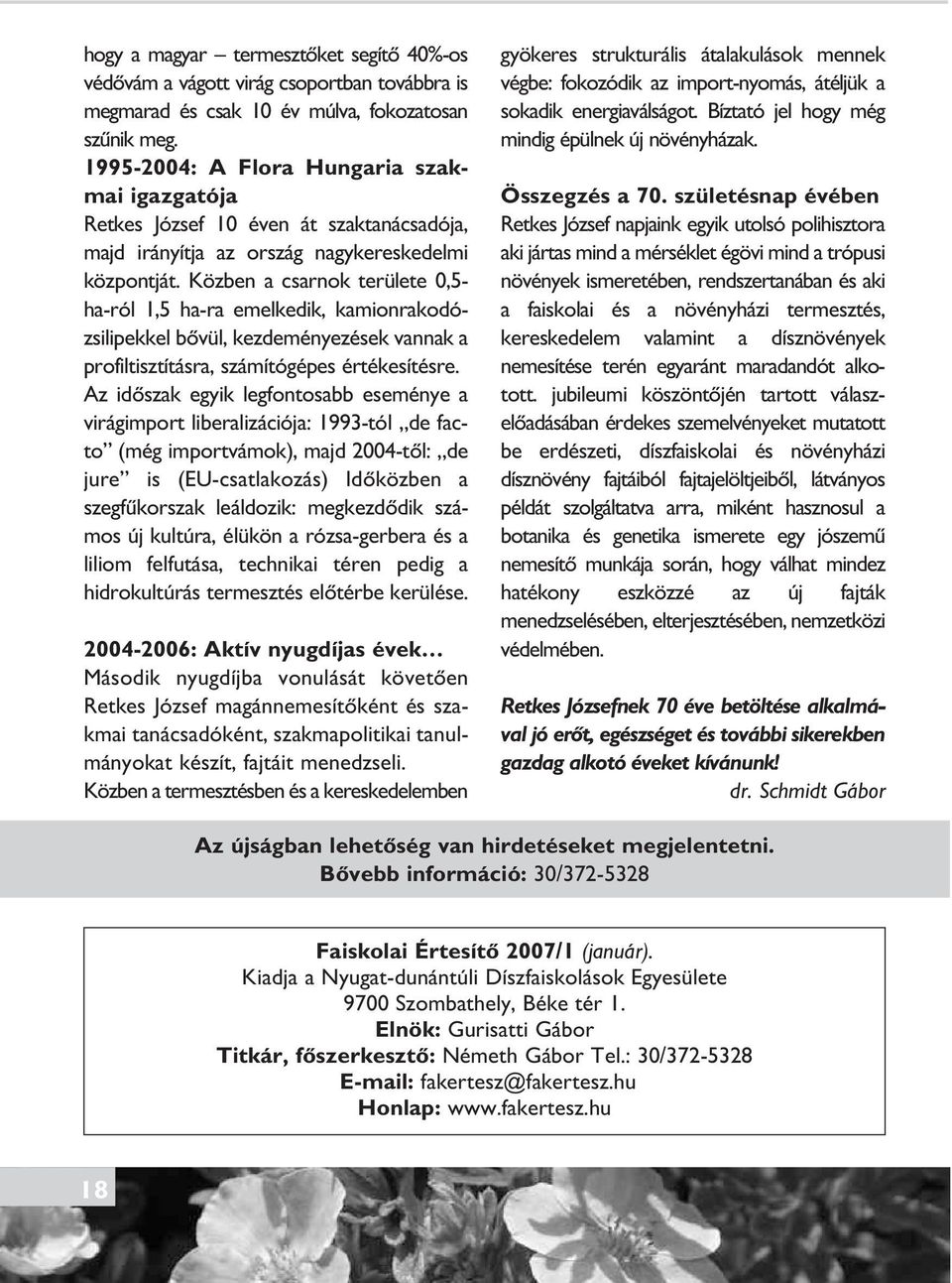 Közben a csarnok területe 0,5- ha-ról 1,5 ha-ra emelkedik, kamionrakodózsilipekkel bôvül, kezdeményezések vannak a profiltisztításra, számítógépes értékesítésre.