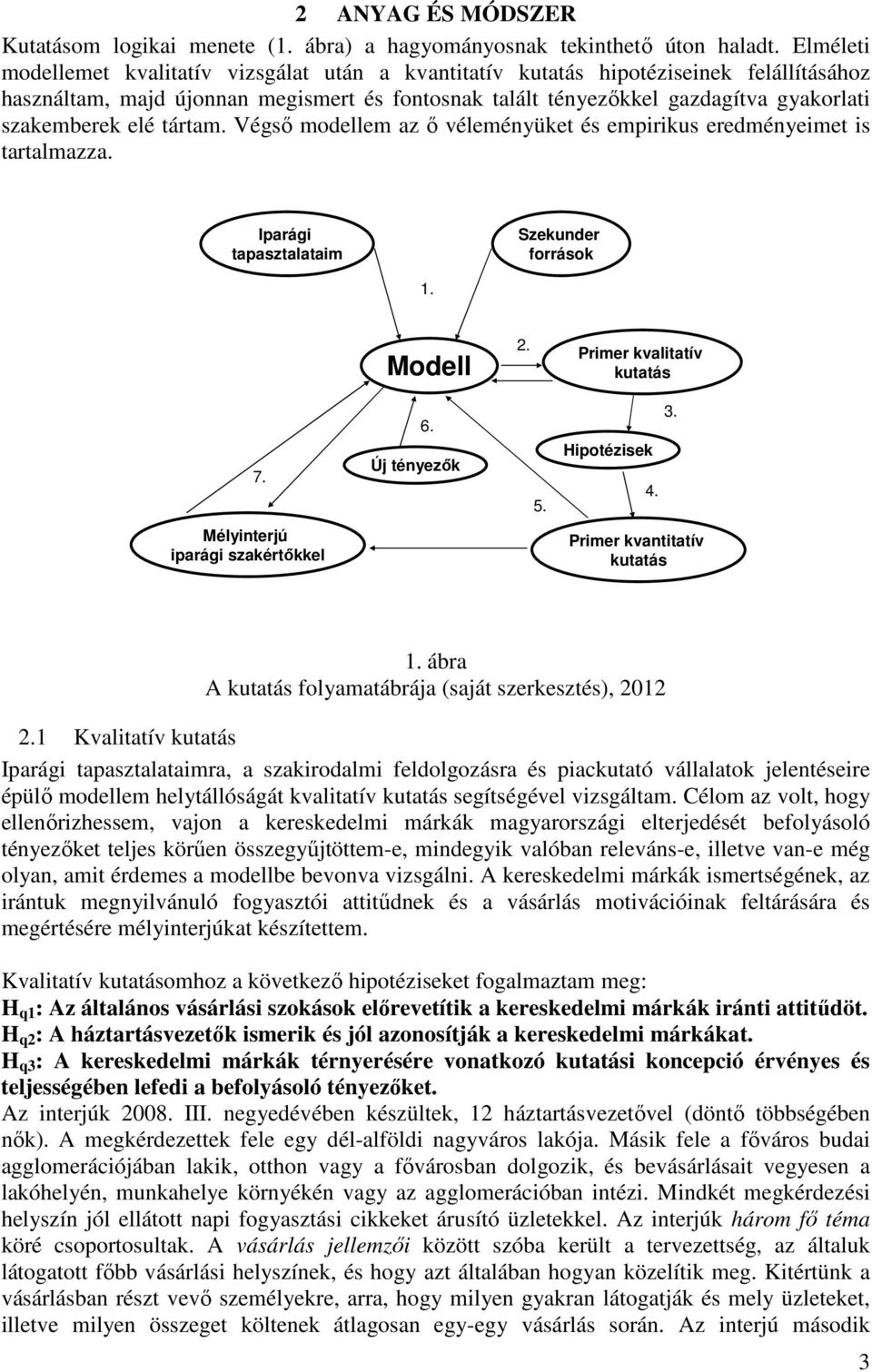 elé tártam. Végső modellem az ő véleményüket és empirikus eredményeimet is tartalmazza. Iparági tapasztalataim Szekunder források 1. Modell 2. Primer kvalitatív kutatás 7. 6. Új tényezők 5.