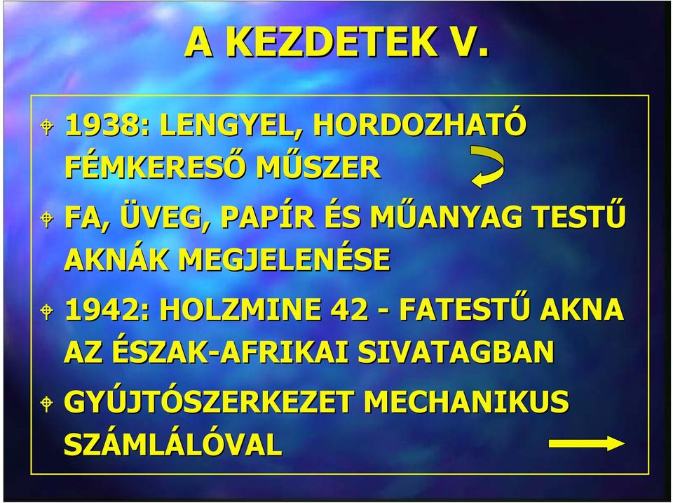 PAPÍR ÉS MŰANYAG TESTŰ AKNÁK MEGJELENÉSE 1942: