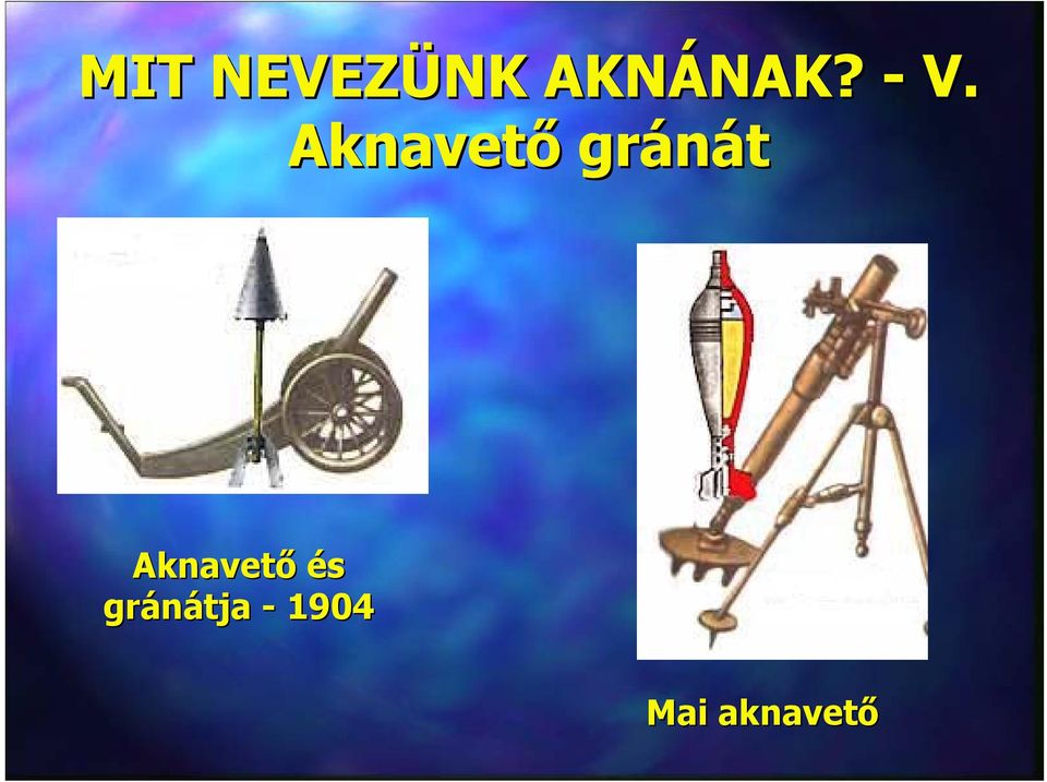 Aknavető és gránátja