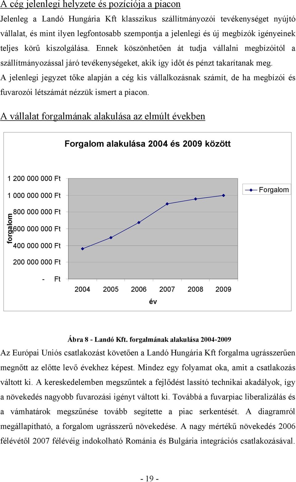 A jelenlegi jegyzet tőke alapján a cég kis vállalkozásnak számít, de ha megbízói és fuvarozói létszámát nézzük ismert a piacon.