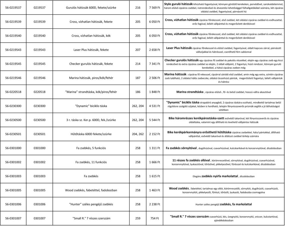 Cross, vízhatlan hátizsák cipzáras főrekesszel, első zsebbel, két oldalsó cipzáras zsebbel és esőhuzattal, erős fogóval, bélelt vállpánttal és megerősített derékövvel 56-0219540 0219540 Cross,