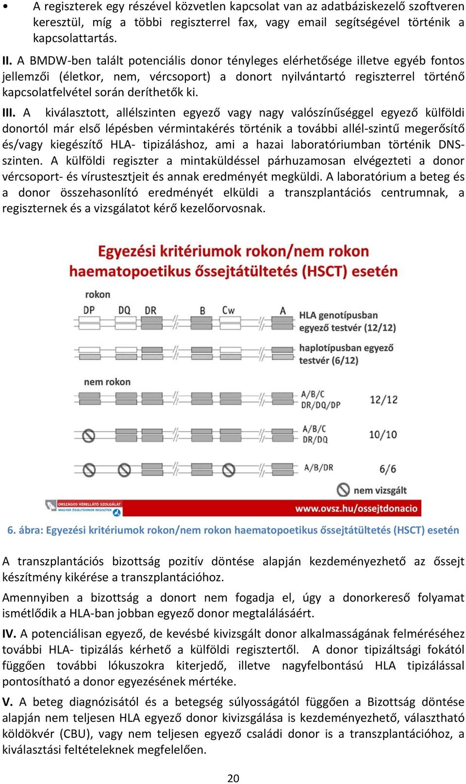 III. A kiválasztott, allélszinten egyező vagy nagy valószínűséggel egyező külföldi donortól már első lépésben vérmintakérés történik a további allél szintű megerősítő és/vagy kiegészítő HLA