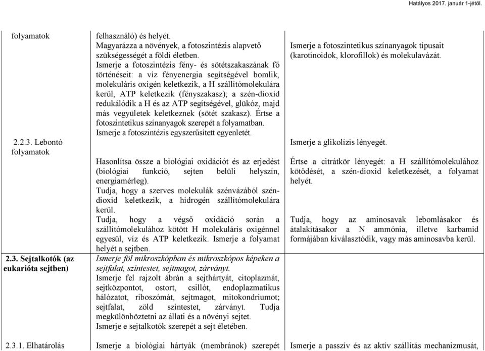 szén-dioxid redukálódik a H és az ATP segítségével, glükóz, majd más vegyületek keletkeznek (sötét szakasz). Értse a fotoszintetikus színanyagok szerepét a folyamatban.