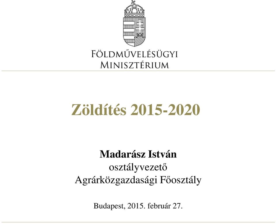 osztályvezető