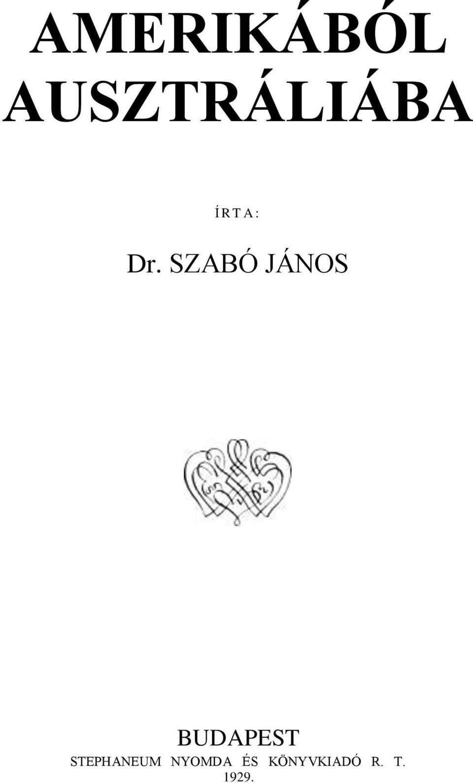 SZABÓ JÁNOS BUDAPEST