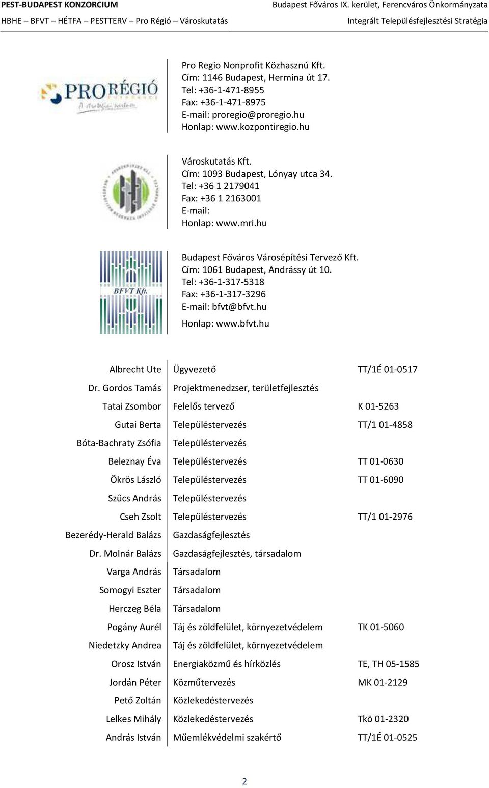 Tel: +36-1-317-5318 Fa: +36-1-317-3296 E-mail: bfvt@bfvt.hu Honlap: www.bfvt.hu Albrecht Ute Ügyvezető TT/1É 01-0517 Dr.