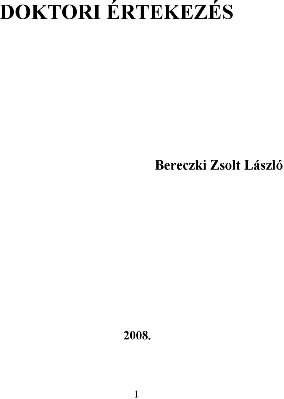 Bereczki