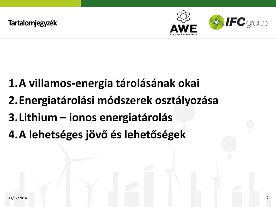 Energiatárolási módszerek osztályozása 3.