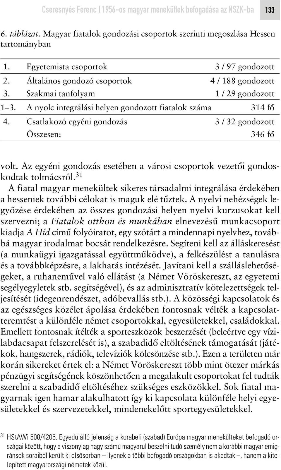 Csatlakozó egyéni gondozás 3 / 32 gondozott Összesen: 346 fô volt. Az egyéni gondozás esetében a városi csoportok vezetôi gondoskodtak tolmácsról.