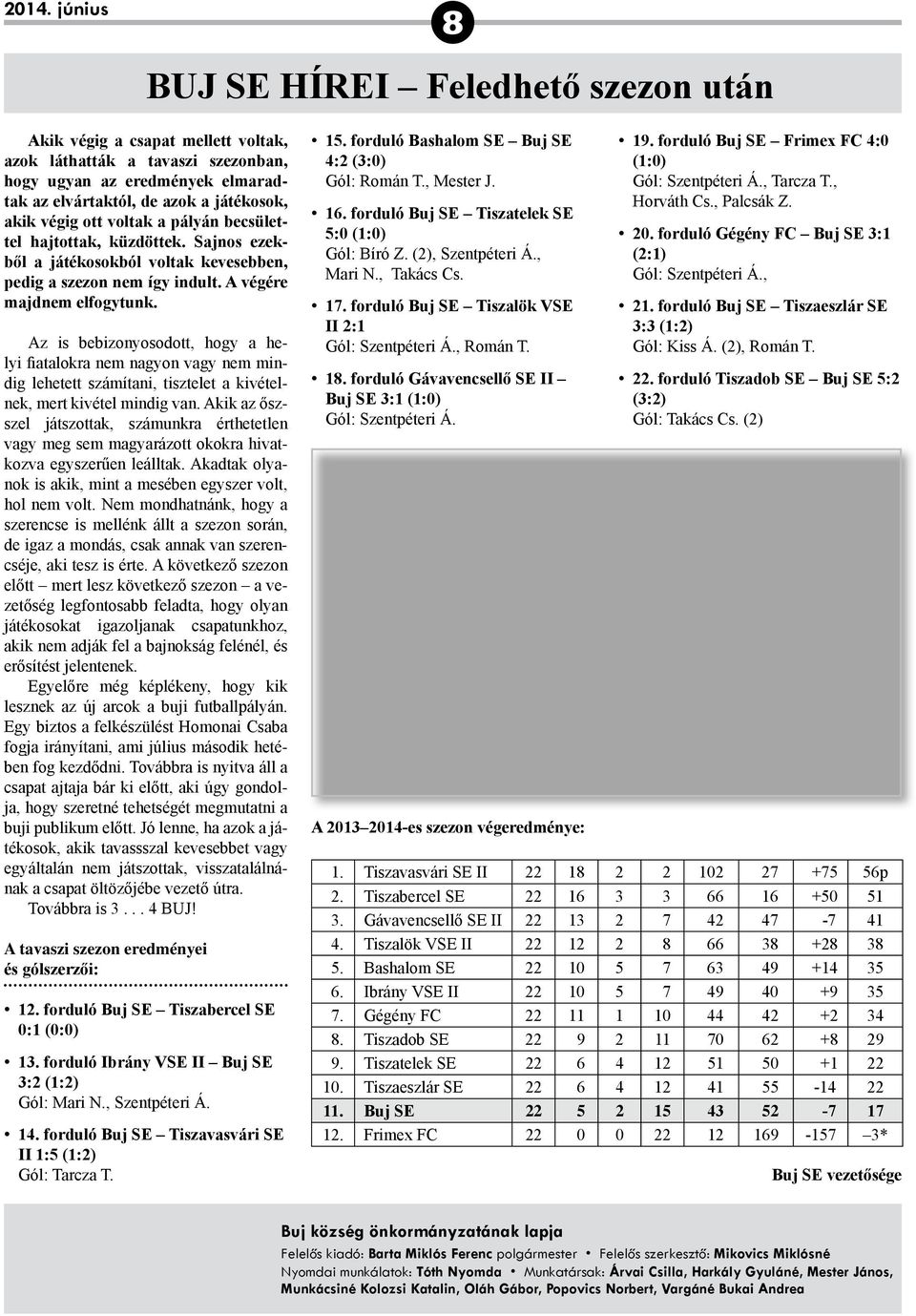 Az is bebizonyosodott, hogy a helyi fiatalokra nem nagyon vagy nem mindig lehetett számítani, tisztelet a kivételnek, mert kivétel mindig van.