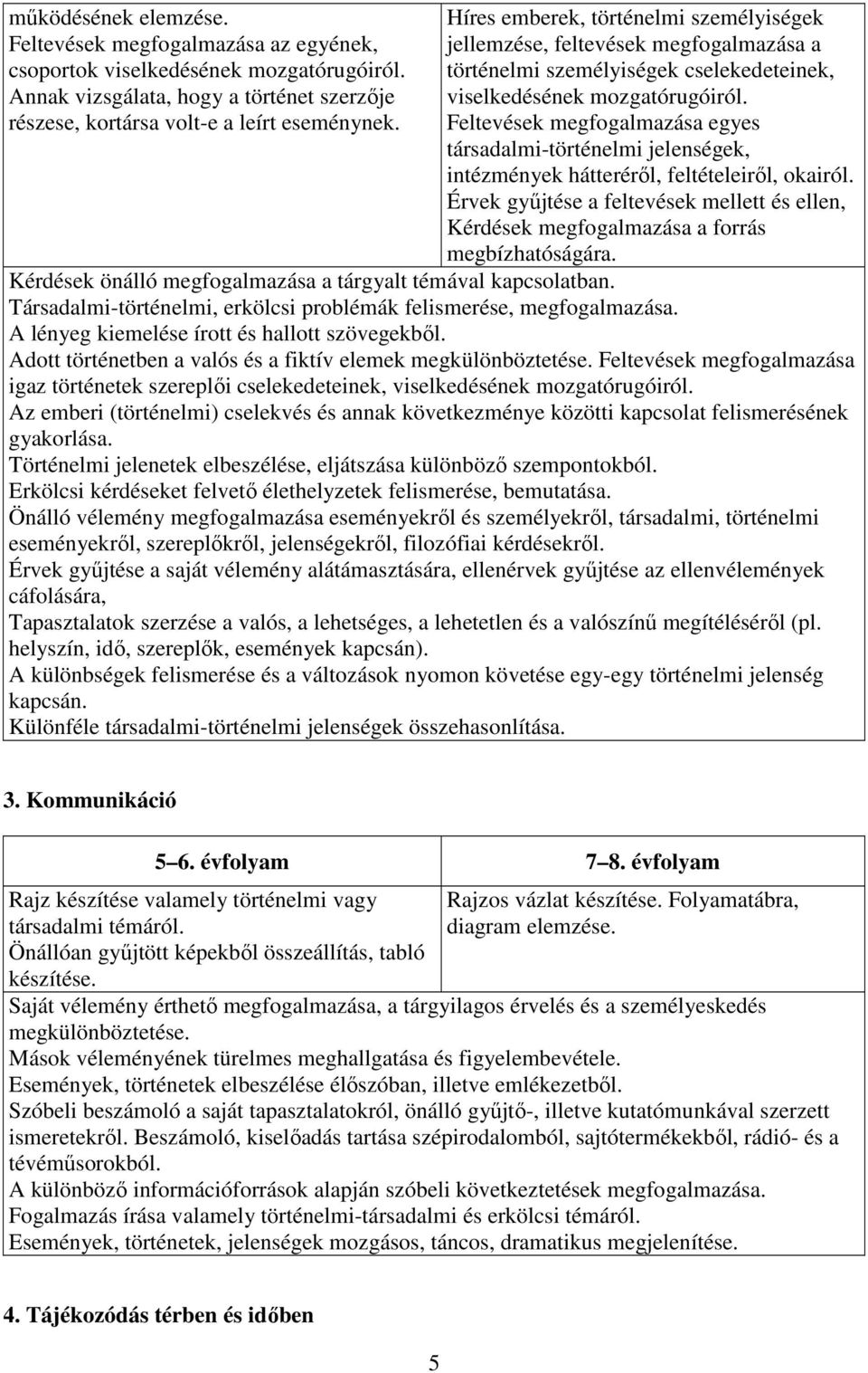 Feltevések megfogalmazása egyes társadalmi-történelmi jelenségek, intézmények hátteréről, feltételeiről, okairól.