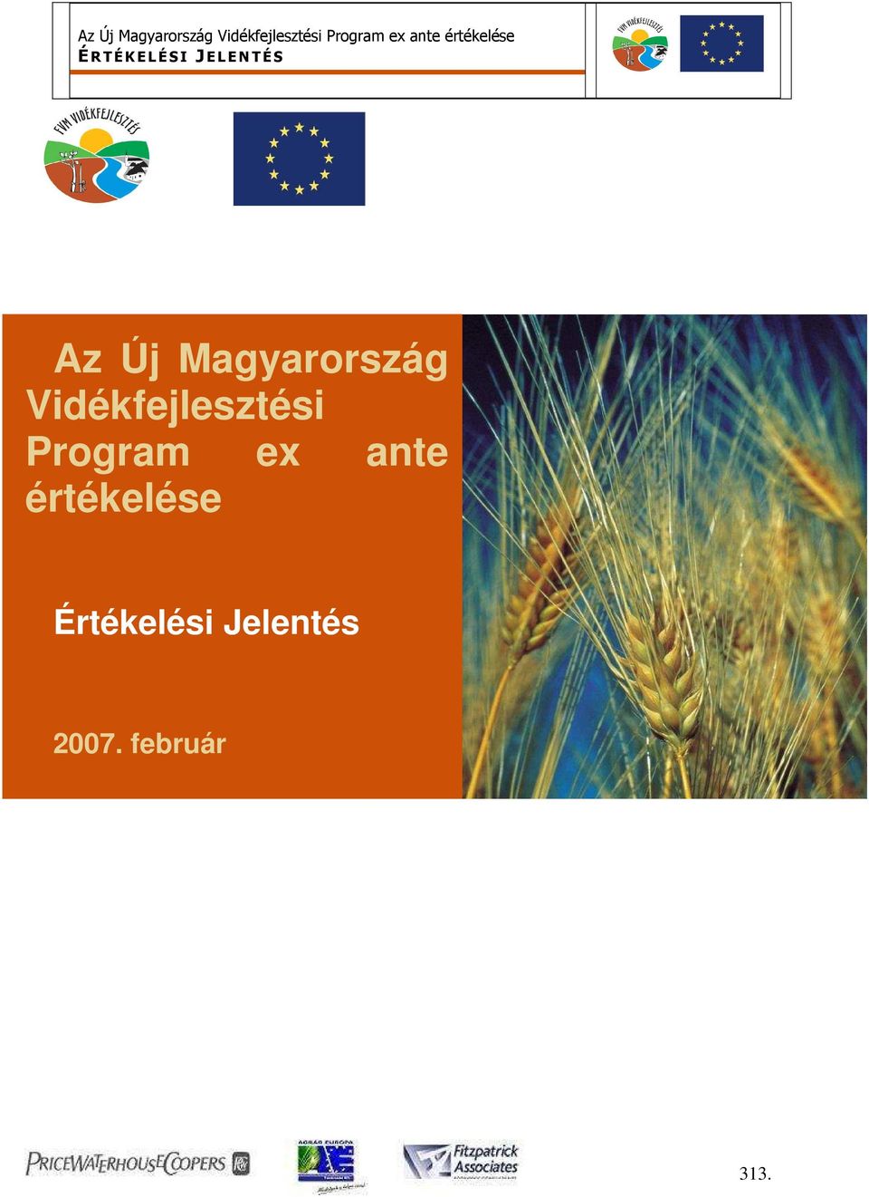 ante értékelése Értékelési Jelentés 2007.