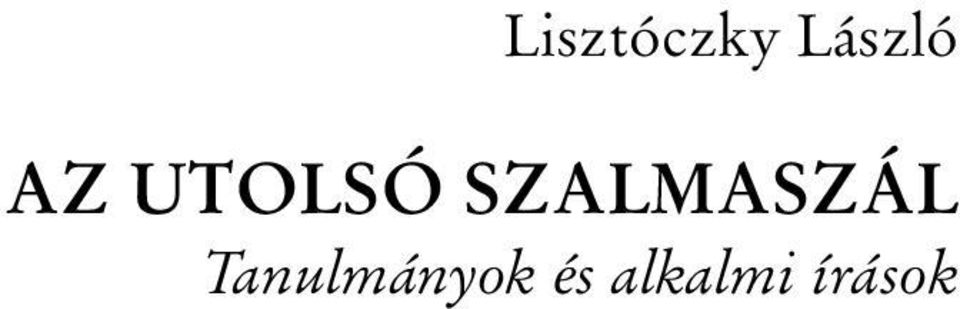 SZALMASZÁL