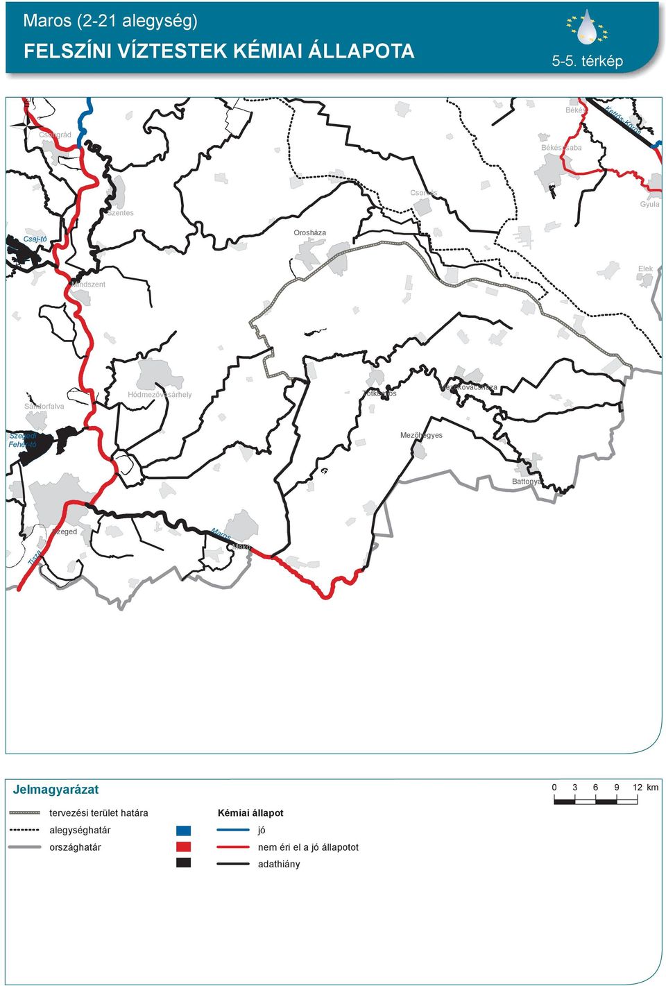 térkép csaba i Fehér-tó 0 3 6 9 12 km